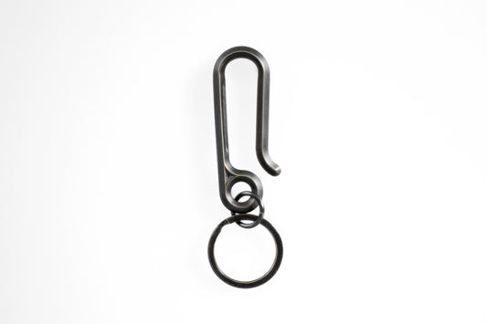 Leverage Key Hook – Blackened Brass